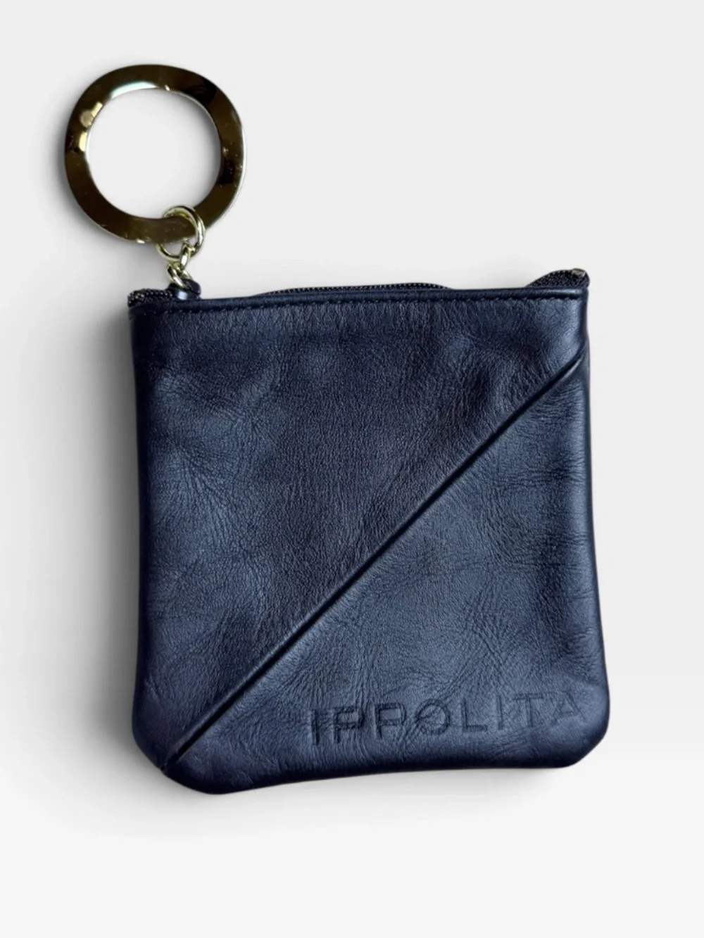 Ippolita Leather Coin Pouch Black